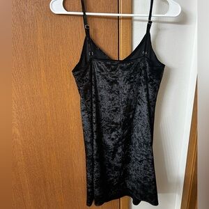 Velvet mini dress